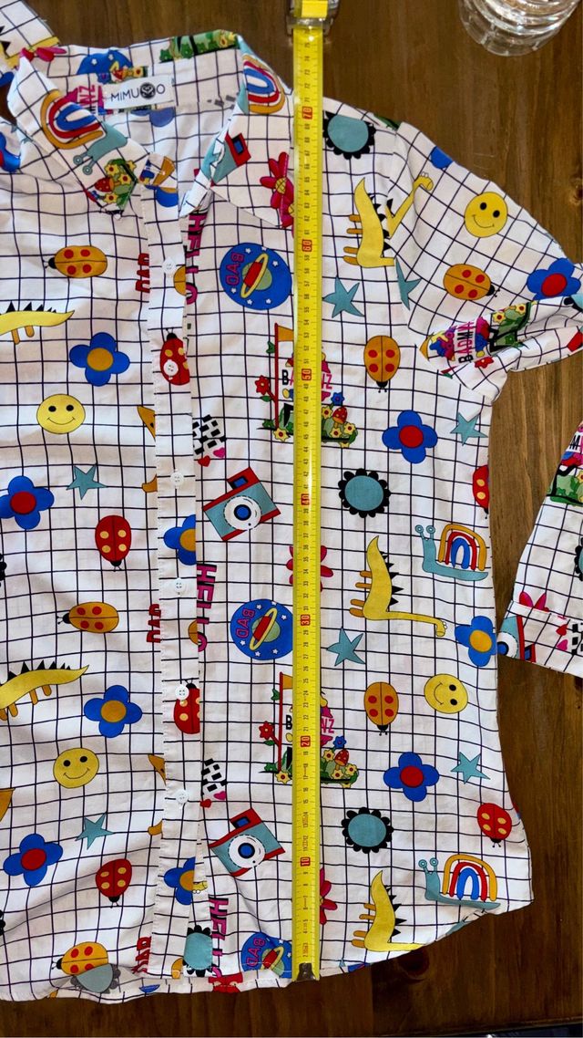 Camisa Mimusso Estampada Retro Talla L