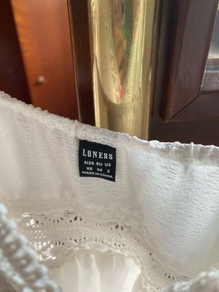 Vestito estivo bianco con pizzo