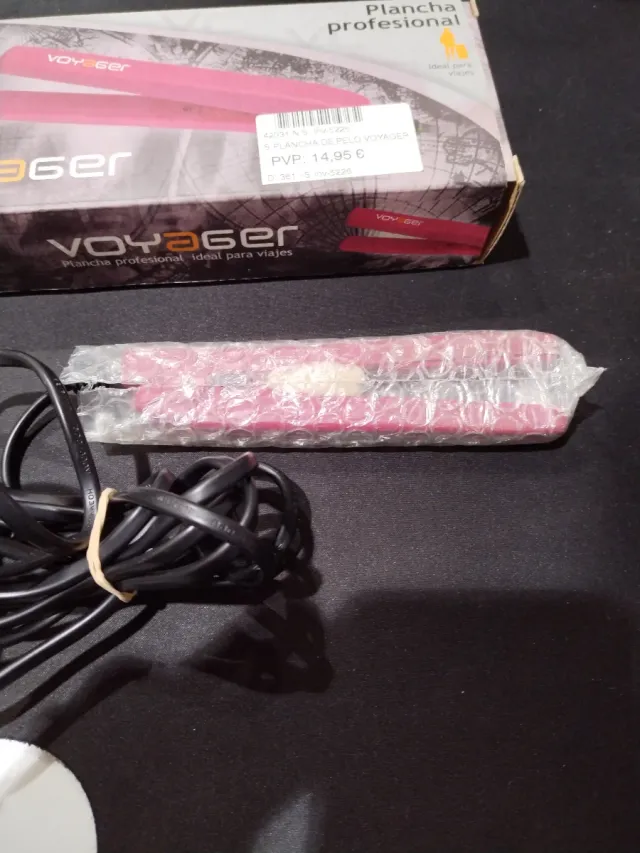 Plancha de pelo Voyager profesional rosa