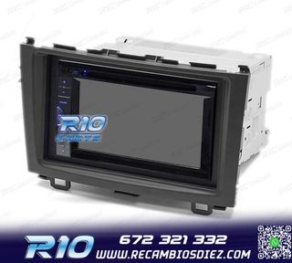 MARCO NEGRO RADIO 2-DIN PARA HONDA CR-V 07-11