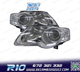 FAROS PARA VOLKSWAGEN VW PASSAT 05-10 FONDO CROMO V