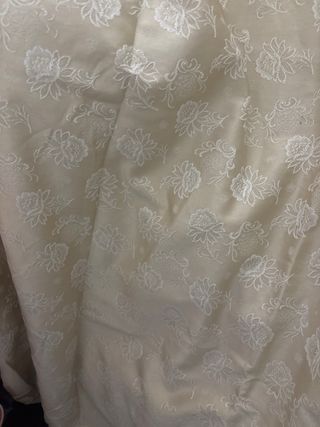 Funda de colchón marfil y oro