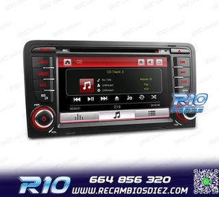 RADIO NAVEGADOR 7" AUDI A3 8P 03-12 USB GPS TACTIL HD
