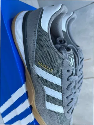 Adidas Gazelle Indoor grises y blancas talla 36
