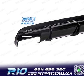 DIFUSOR MERCEDES CLA C117 AMG 13-15 LOOK CLA45 NEGRO BRILLO