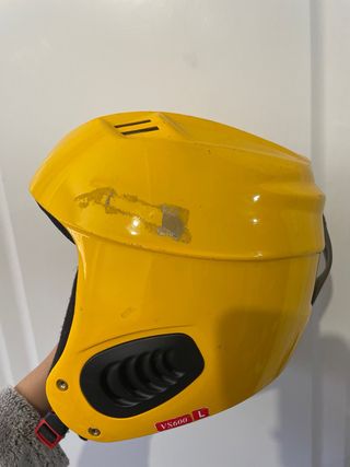 Casco esquí amarillo talla L