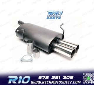 SILENCIOSO ESCAPE BMW SERIE 3 E46 1998-2001 x2