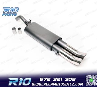 SILENCIOSO ESCAPE PARA VOLKSWAGEN VW GOLF II 1983-1991 x2 DT