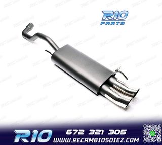 SILENCIOSO ESCAPE PARA VOLKSWAGEN VW POLO 1994-2001 x2 DTM