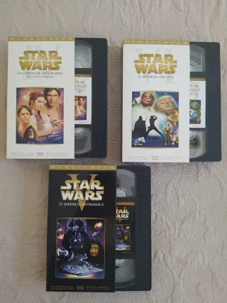 Trilogía Star Wars VHS Widescreen