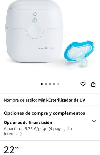 Esterilizador chupetes UV Munchkin 159S