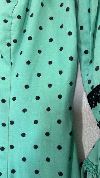 Traje Flamenca Canastero Verde Agua