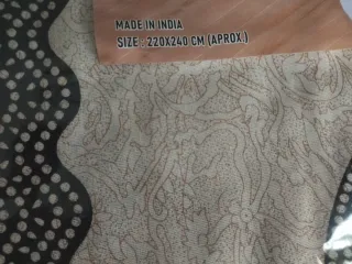 Tapiz Mandala Grande Beige y Negro