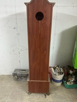 Reloj de pie antiguo madera y metal