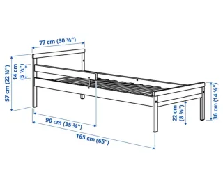 Cama infantil IKEA Nilo con barrera