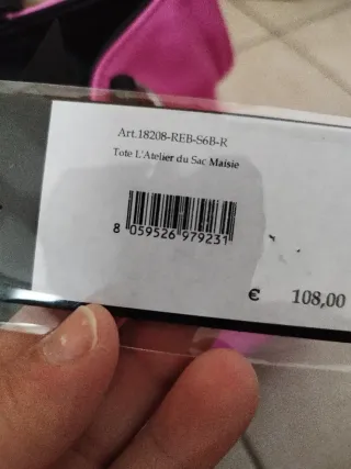 Borsa mano e tracolla PVC rosa