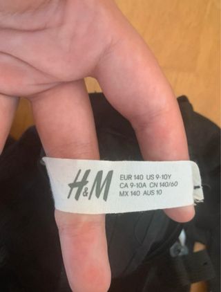 Abito H&M Nero Taglia 8 9 anni. Mai indossato.