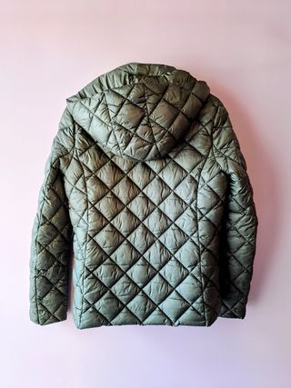 Parka acolchada verde mujer Mango