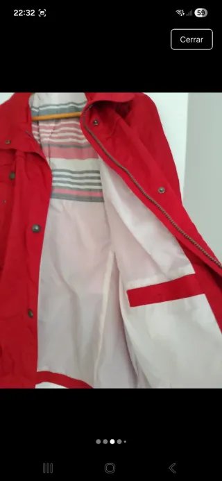 Cazadora fina Outdoor roja