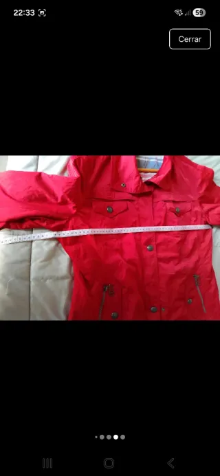 Cazadora fina Outdoor roja