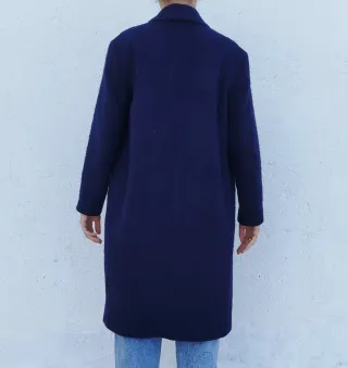 Abrigo lana azul marino & Other Stories
