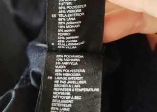 Abrigo lana azul marino & Other Stories