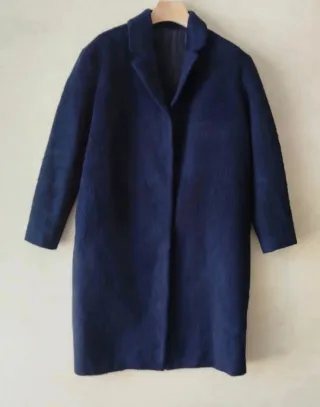 Abrigo lana azul marino & Other Stories