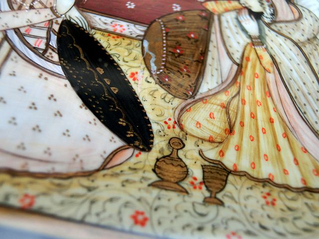 PINTURAS SOBRE PLACA MATERIAL NOBLE ARTE ORIENTAL