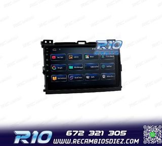 RADIO GPS ANDROID 12 PARA TOYOTA LAND CRUISER 02-09