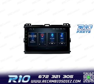 RADIO GPS ANDROID 12 PARA TOYOTA LAND CRUISER 02-09