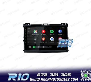 RADIO GPS ANDROID 12 PARA TOYOTA LAND CRUISER 02-09