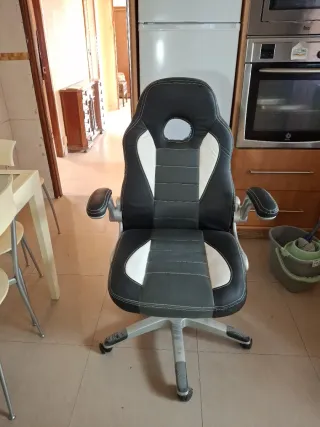 Sedia da Gaming Nera e Bianca