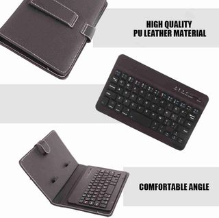 Cuifati Estuche y Teclado Bluetooth, Elegante Estu