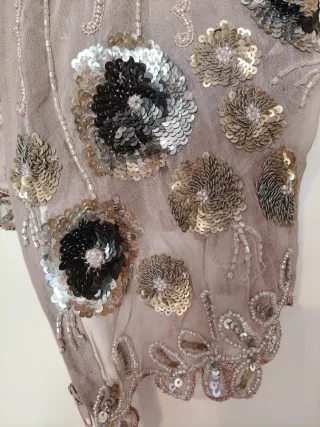 Chaleco/Blusa Gerard Darel Seda usado una vez