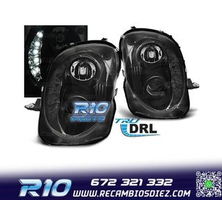 FAROS ALFA ROMEO MITO 08- LUZ DIURNA REAL FONDO NEGRO