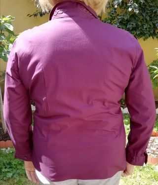 Camicia donna elegante viola TG M