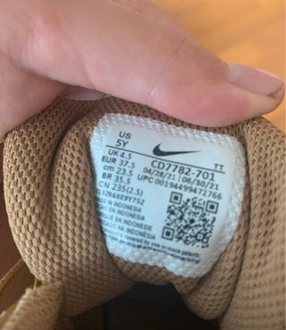 Zapatillas Nike Beige Talla 37.5 Poco Uso