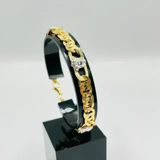 Pulsera Cartier Medusa Greca Bicolor 8MM 18K