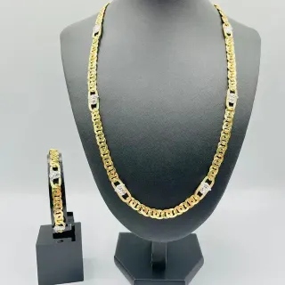 Pulsera Cartier Medusa Greca Bicolor 8MM 18K