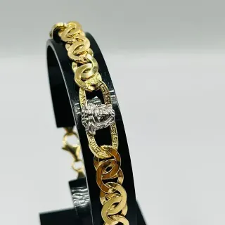 Pulsera Cartier Medusa Greca Bicolor 8MM 18K