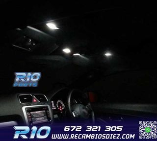 KIT 10 BOMBILLAS LED INTERIOR PARA VOLKSWAGEN VW SCIROCCO R