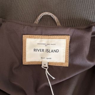 Giubbotto in pelle River Island suede Uomo M Cachi