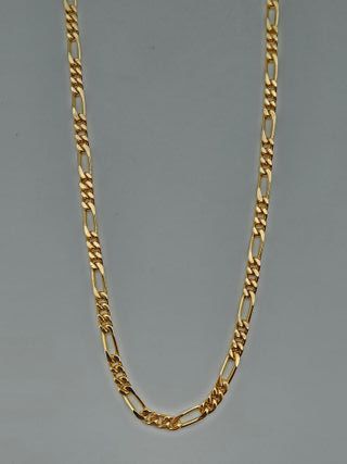 Cadena Oro 18K Maciza Figaro 3x1 32.11gr 58cm