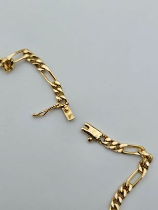 Cadena Oro 18K Maciza Figaro 3x1 32.11gr 58cm