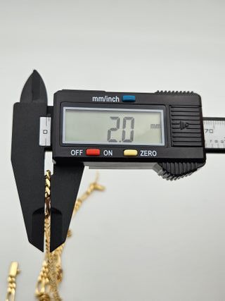 Cadena Oro 18K Maciza Figaro 3x1 32.11gr 58cm