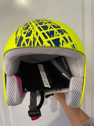 Casco Esquí Amarillo Talla S (52-56cm)