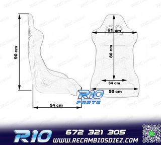ASIENTO BAQUET SPEEDWAY NEGRO ESTILO EVO
