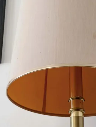 Lámparas Art Decó Doradas y Madera Maciza años 40