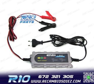 CARGADOR DE BATERIA COCHE MOTO BARCO 12V