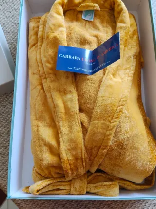 Albornoz de lujo italiano CARRARA - Talla L/XL -